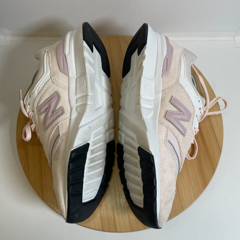 New Balance Women 10 Washed Pink White 997H Sneakers Mesh CW997HTV Athleisure - Picture 6 of 9